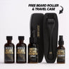 Mega Beard Growth Oil & Biotin Power Pack + Free Beard Growth Roller Derm Dude